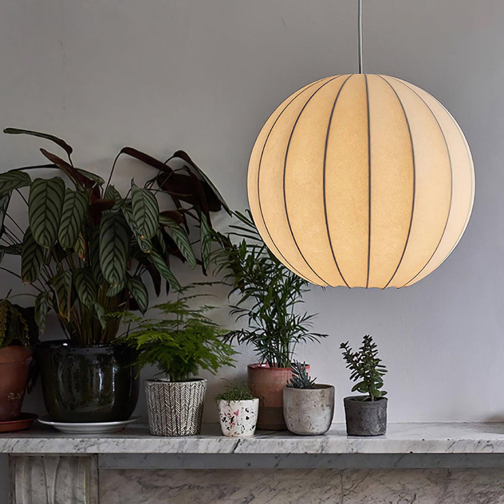 Lathenelia Silk Pendant Light-Moonnatur