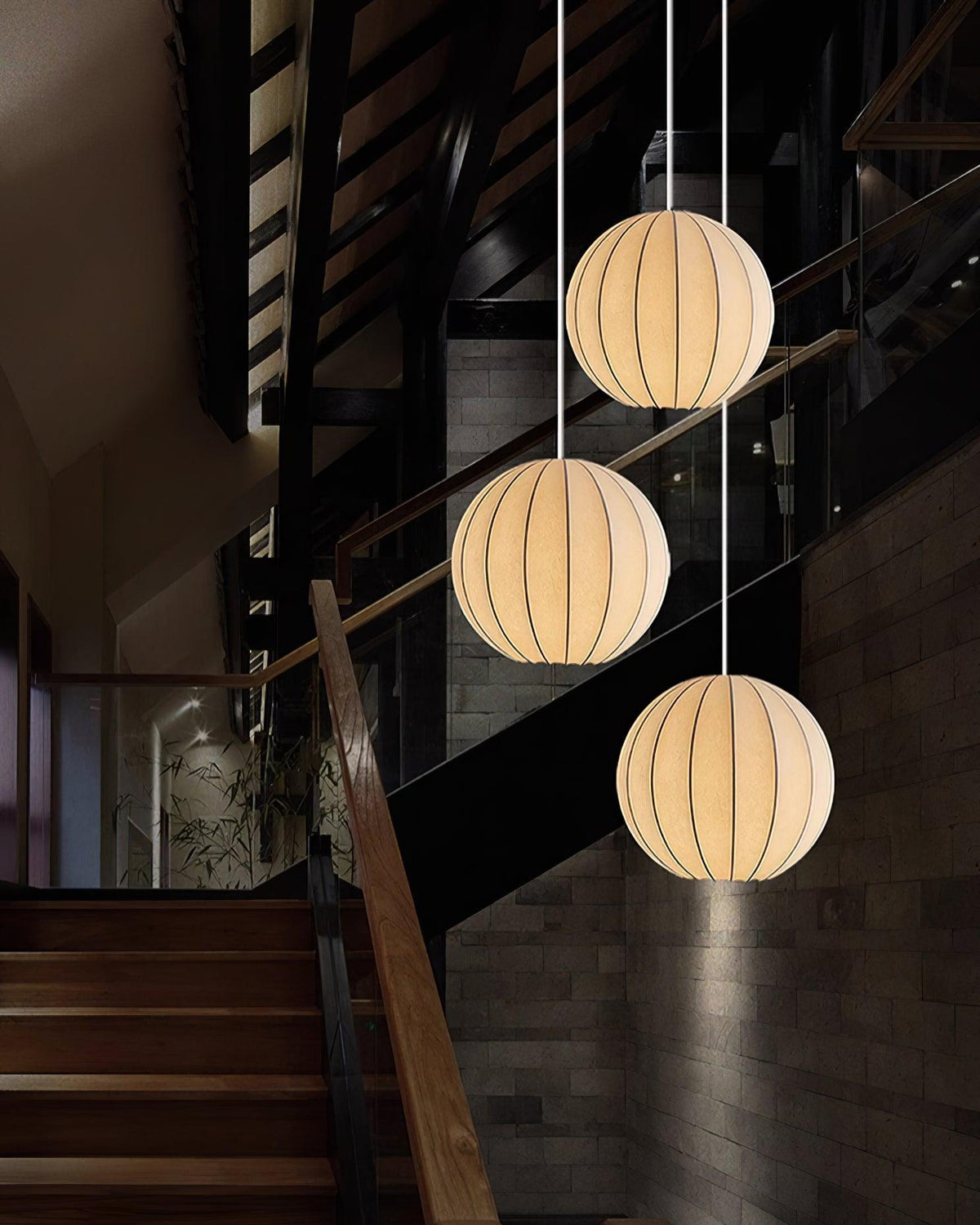Lathenelia Silk Pendant Light-Moonnatur