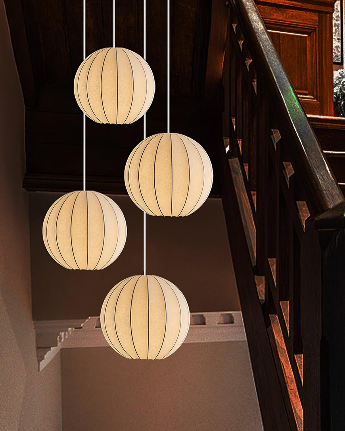 Lathenelia Silk Pendant Light-Moonnatur