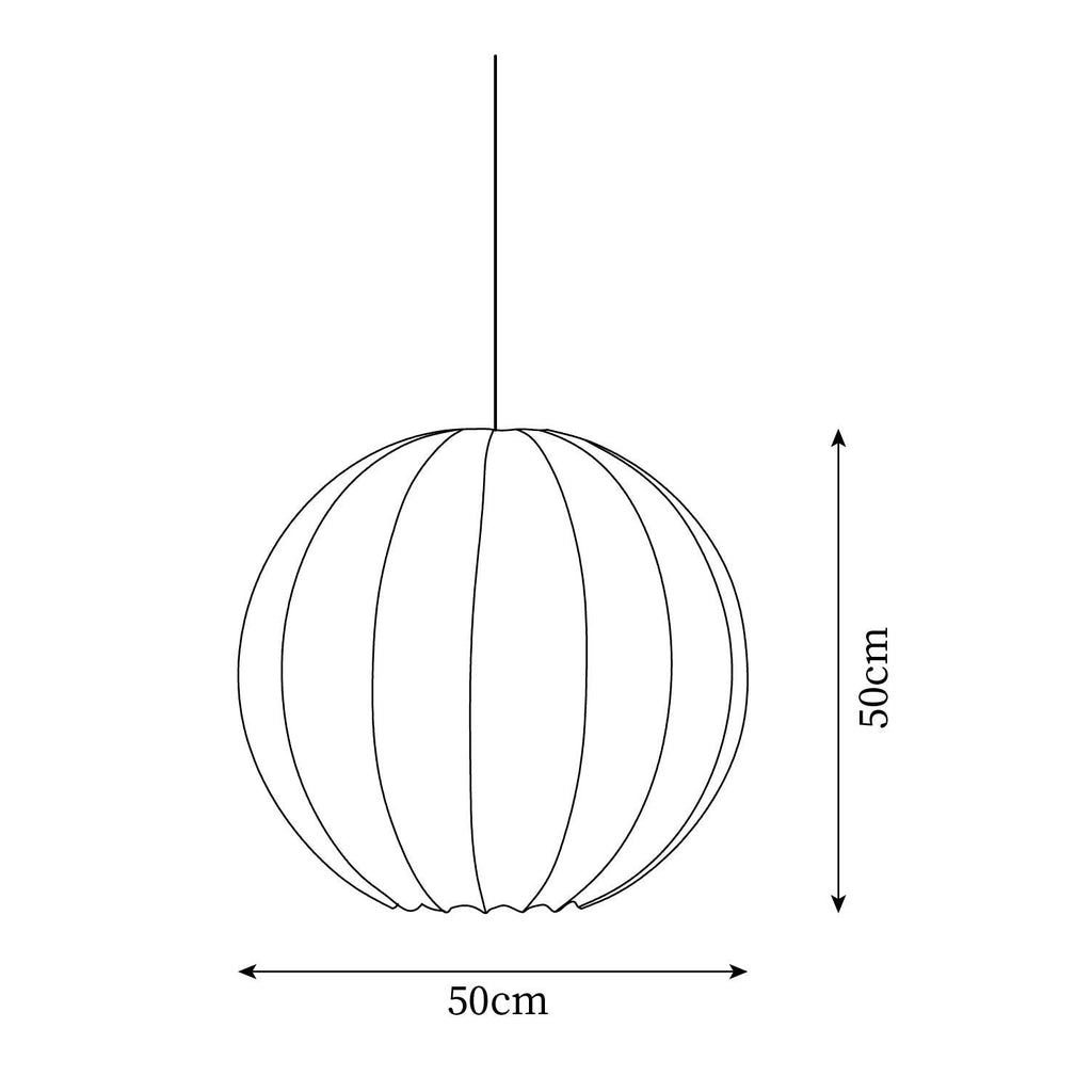 Lathenelia Silk Pendant Light-Moonnatur