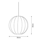 Lathenelia Silk Pendant Light-Moonnatur