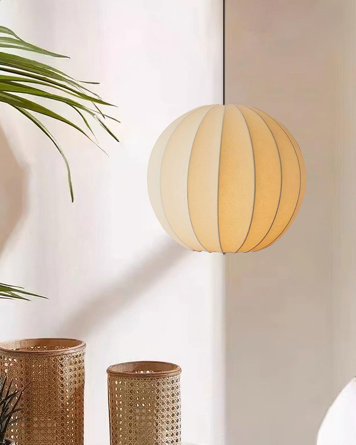Kardenelle Silk Pendant Light-Moonnatur