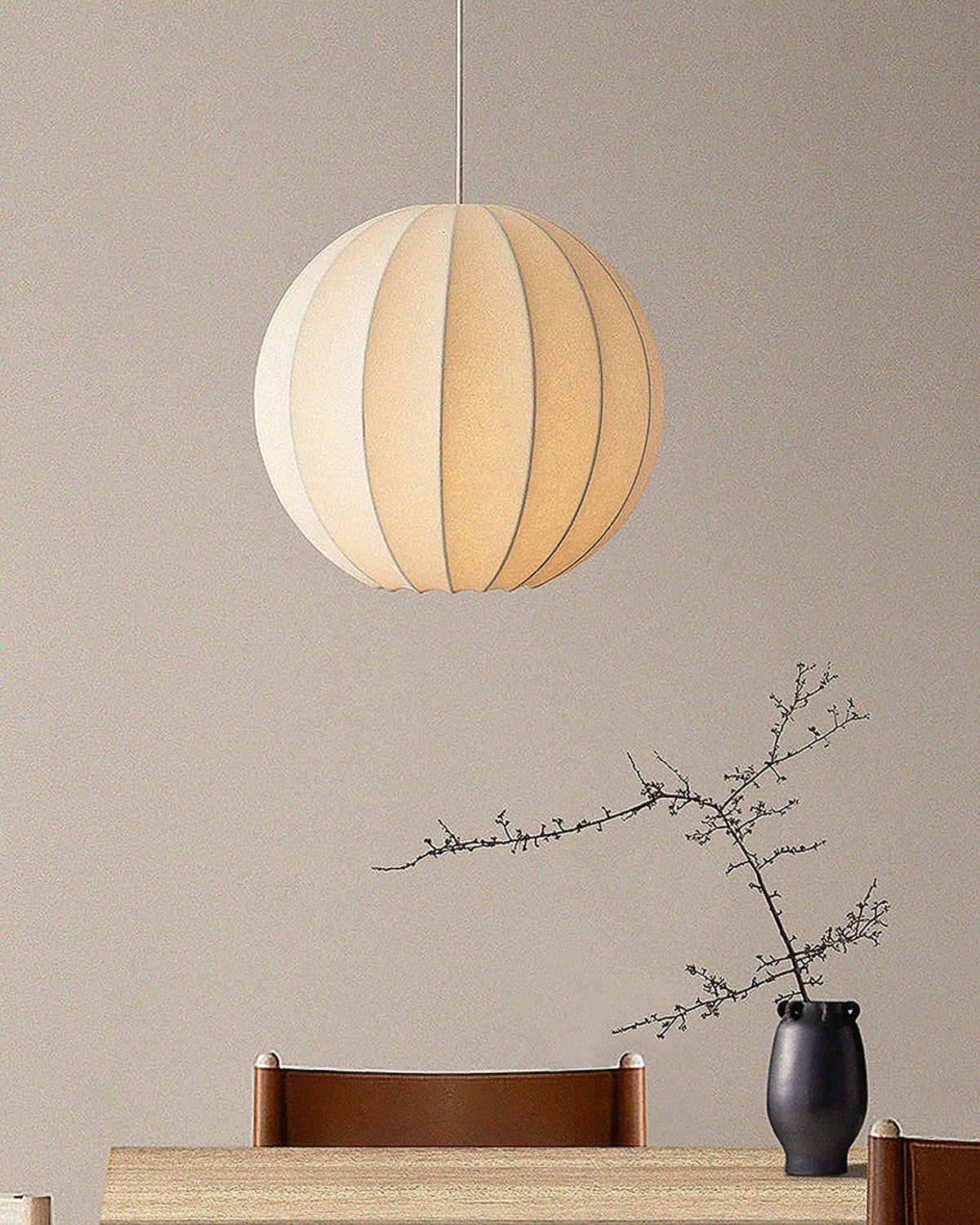 Kardenelle Silk Pendant Light-Moonnatur