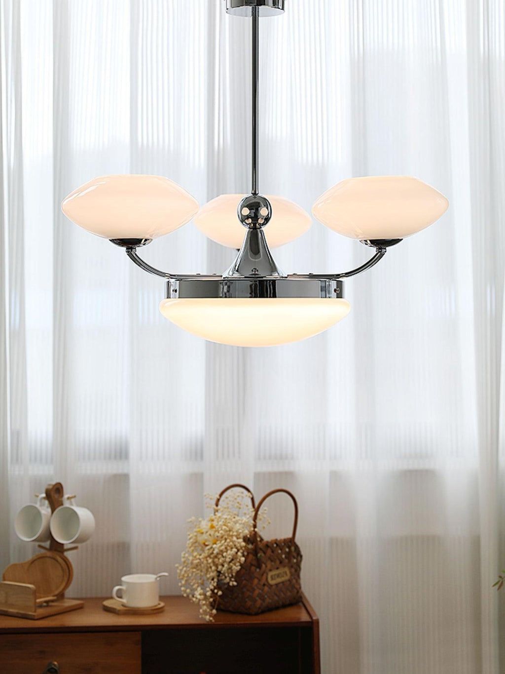 Cavengrove Glass Chandelier-Moonnatur
