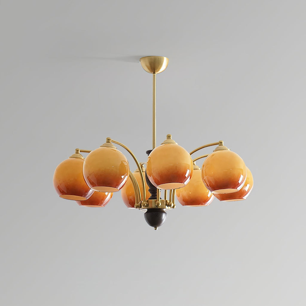 Verrenfield Glass Chandelier-Moonnatur