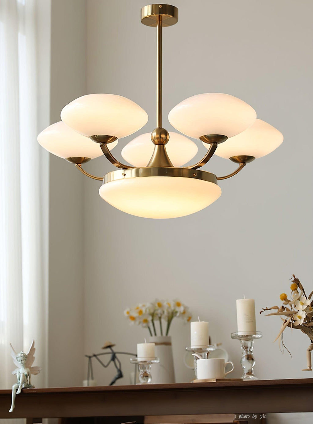 Cavengrove Glass Chandelier-Moonnatur