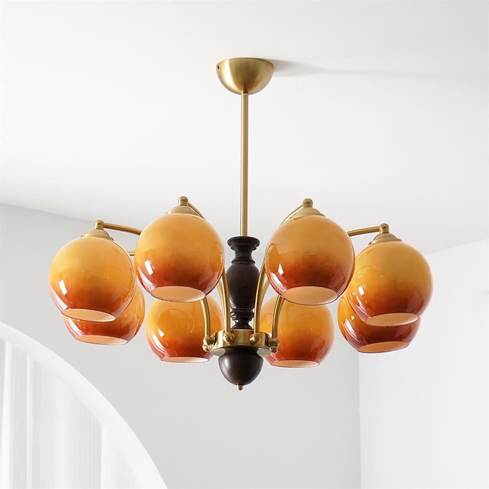 Verrenfield Glass Chandelier-Moonnatur
