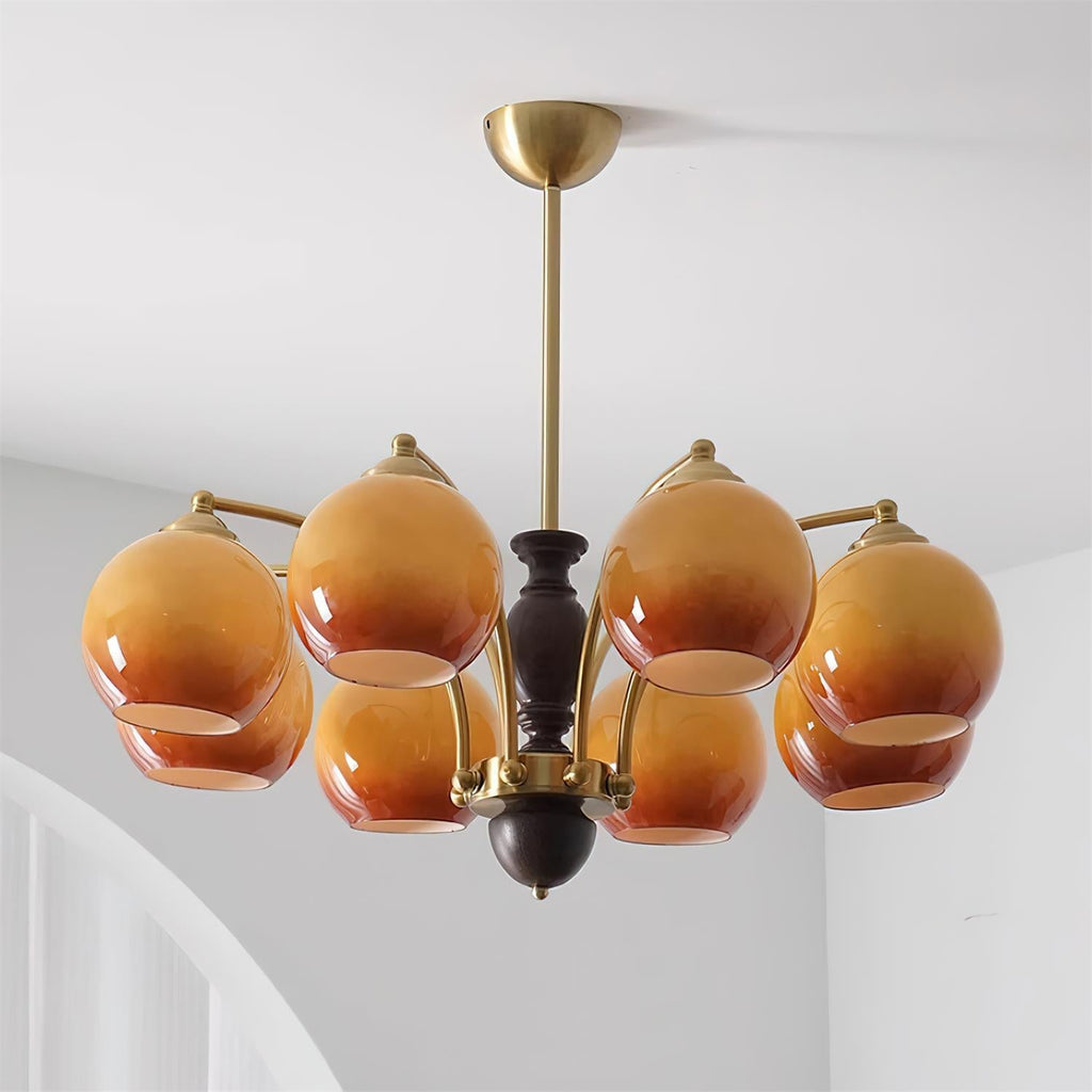 Verrenfield Glass Chandelier-Moonnatur