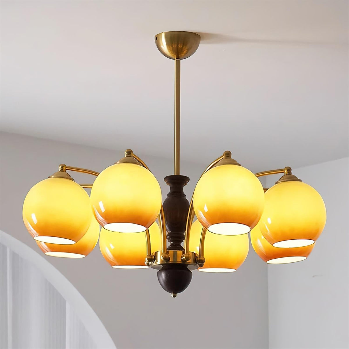Verrenfield Glass Chandelier-Moonnatur