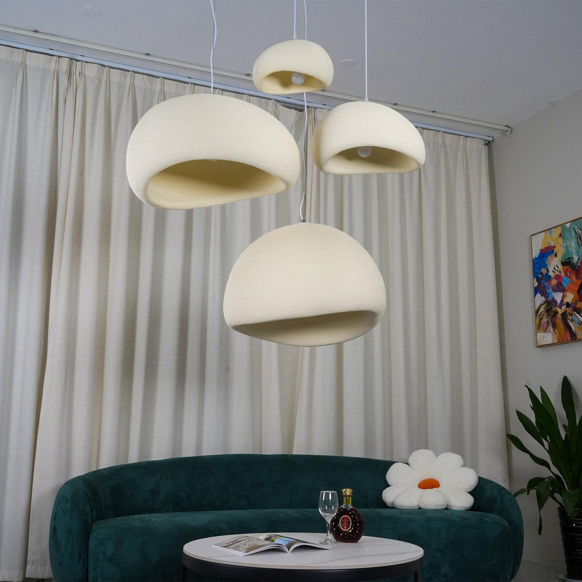 Helrenera Polystyrene Pendant Light-Moonnatur