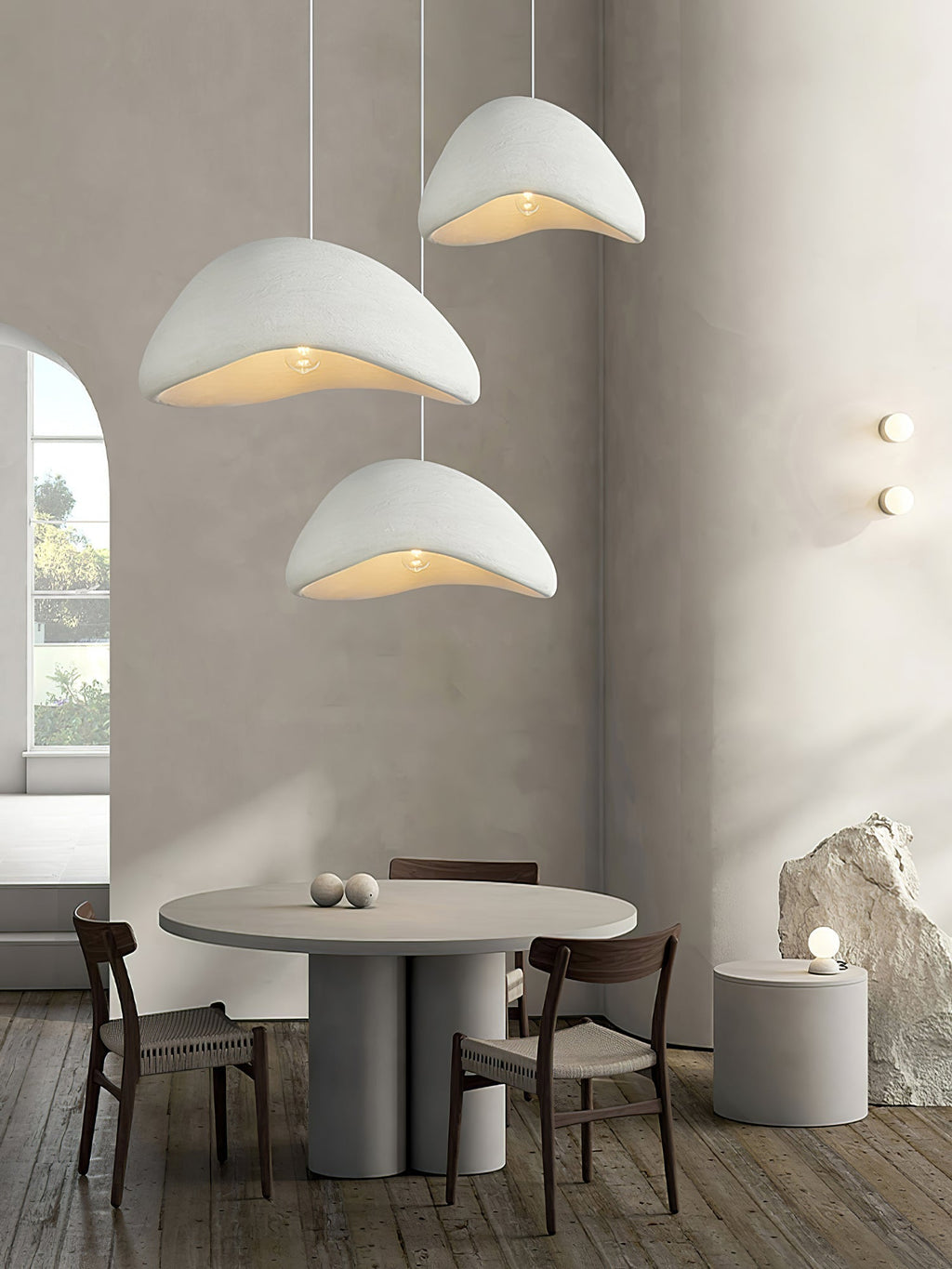 Narenlyn Polystyrene Pendant Light-Moonnatur