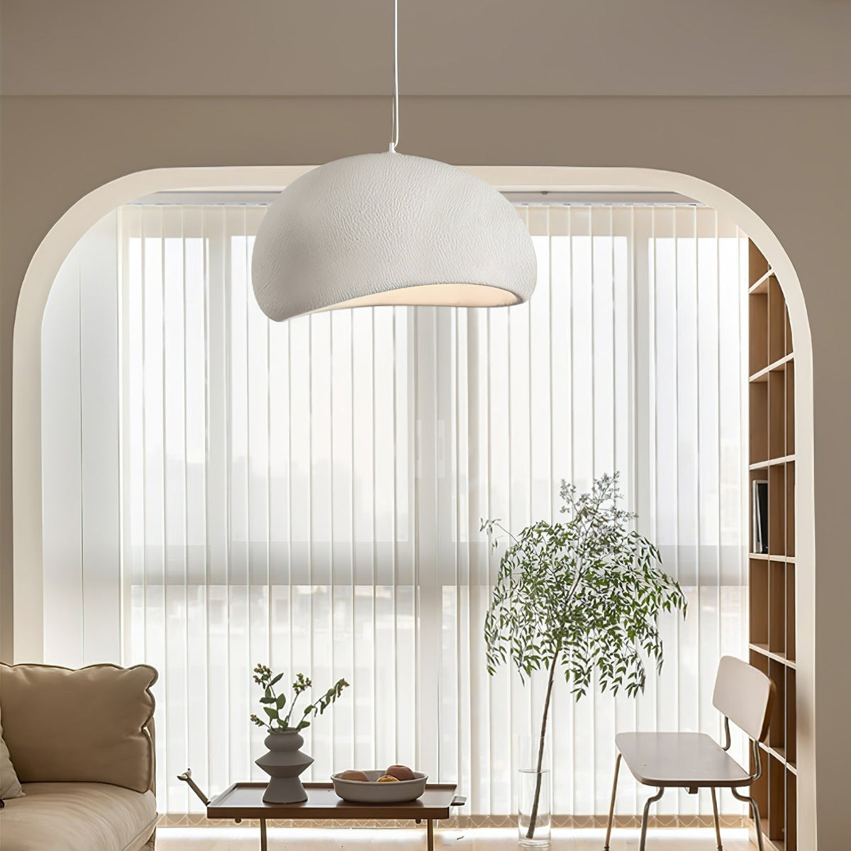 Helrenera Polystyrene Pendant Light-Moonnatur