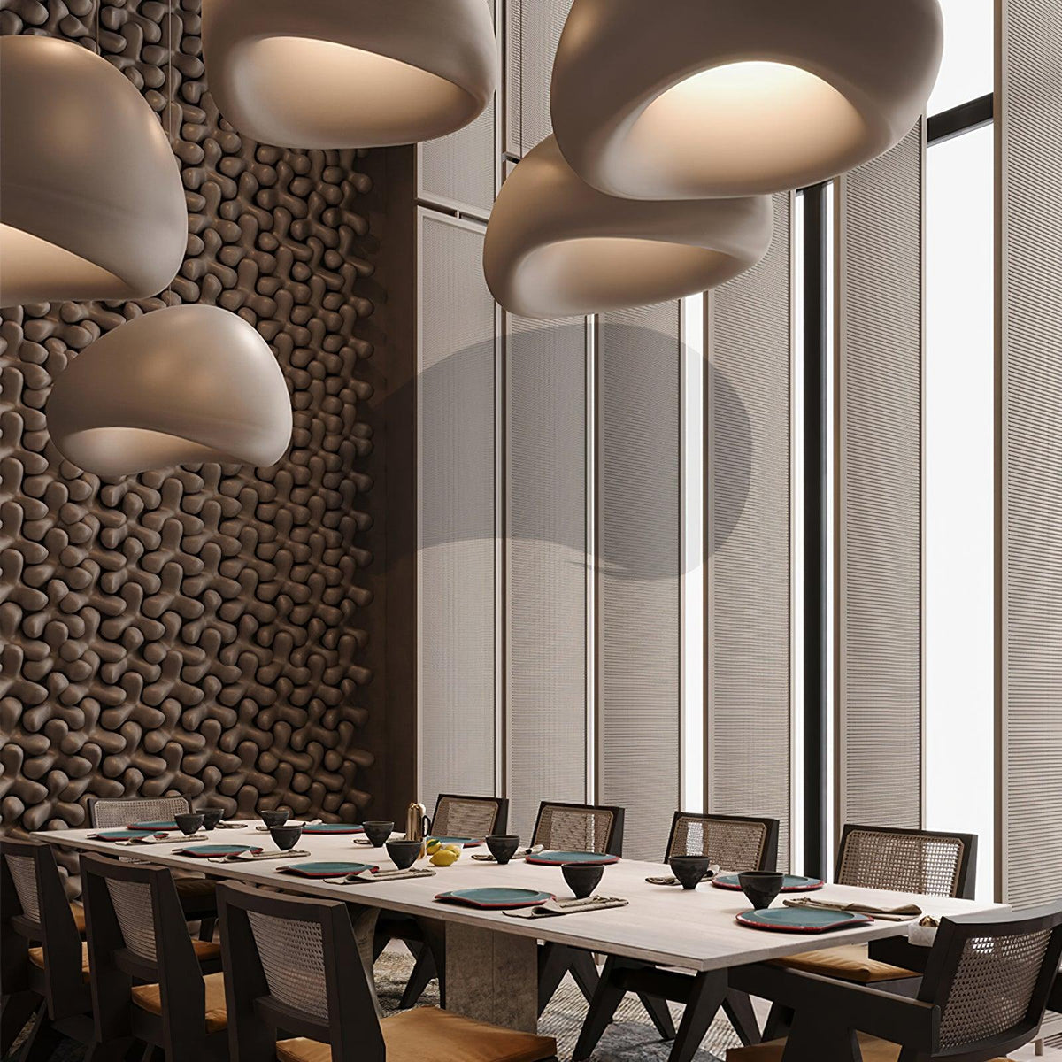 Mereva Polystyrene Pendant Lamp-Moonnatur