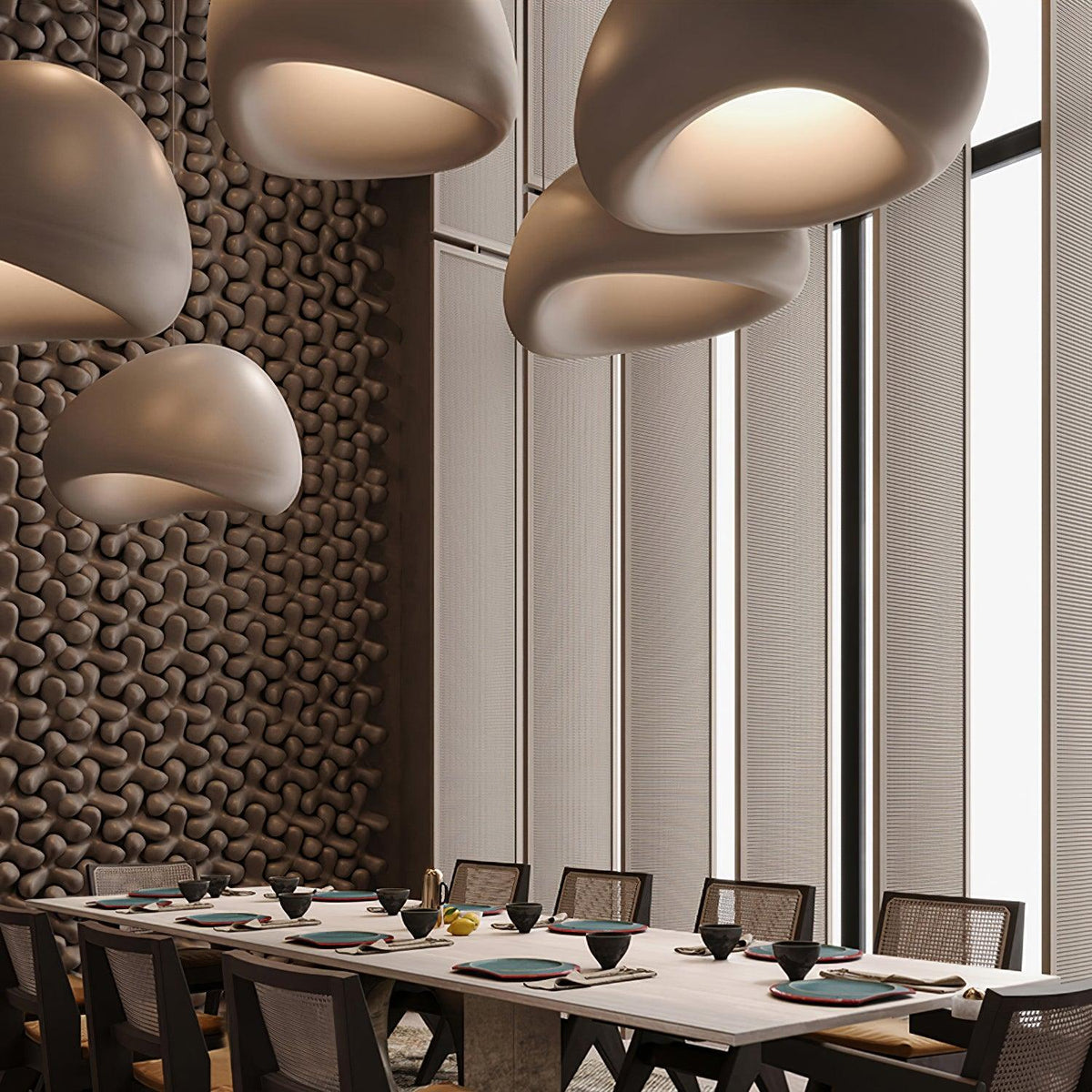Mereva Polystyrene Pendant Lamp-Moonnatur