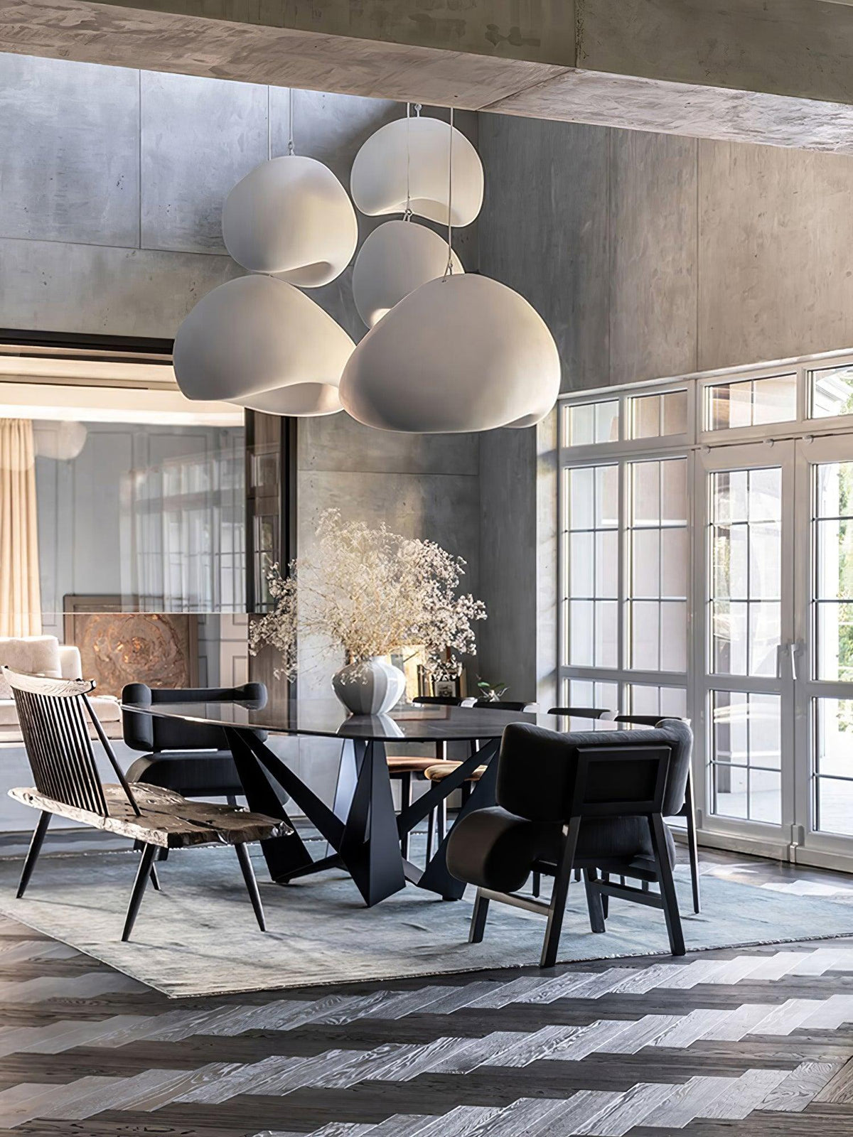 Mereva Polystyrene Pendant Lamp-Moonnatur