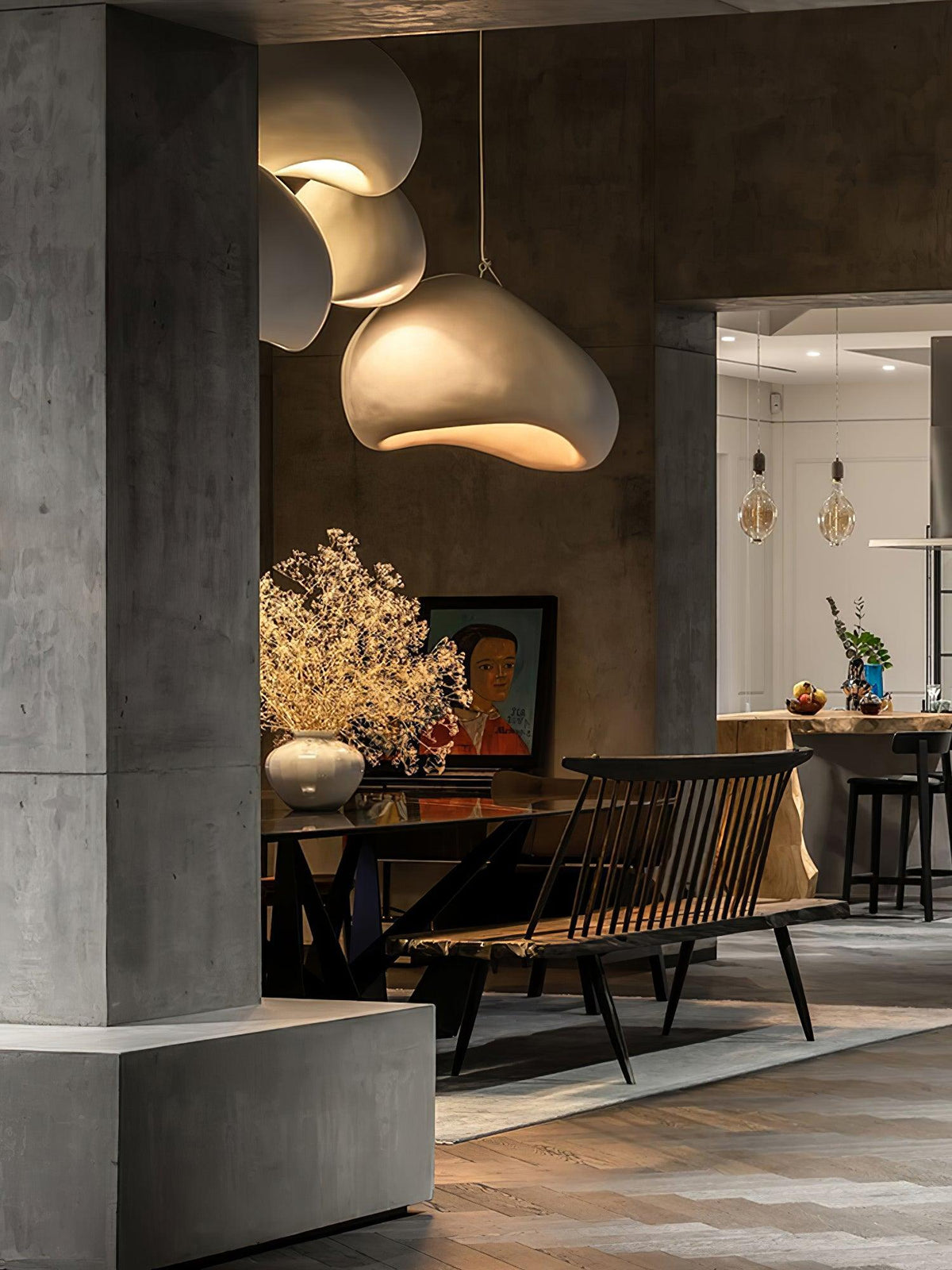 Mereva Polystyrene Pendant Lamp-Moonnatur