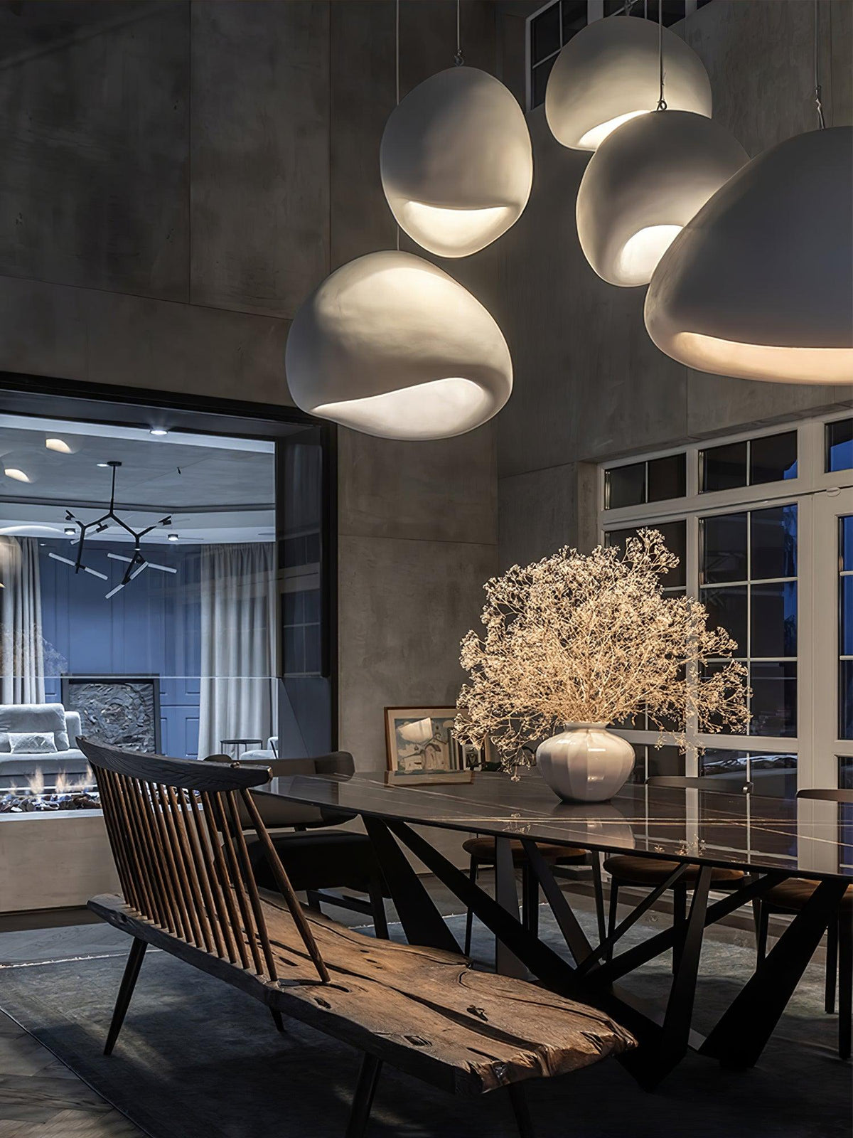 Mereva Polystyrene Pendant Lamp-Moonnatur