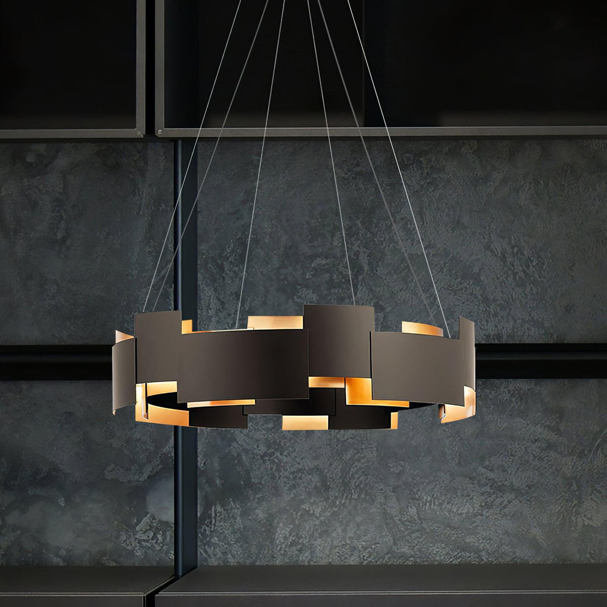 Orvane Metal Chandelier-Moonnatur