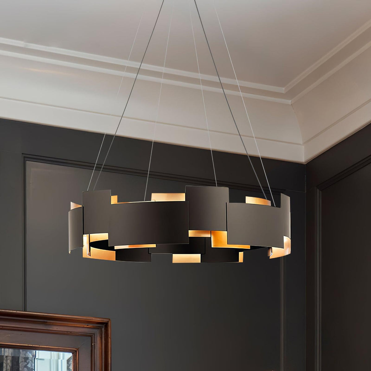 Orvane Metal Chandelier-Moonnatur