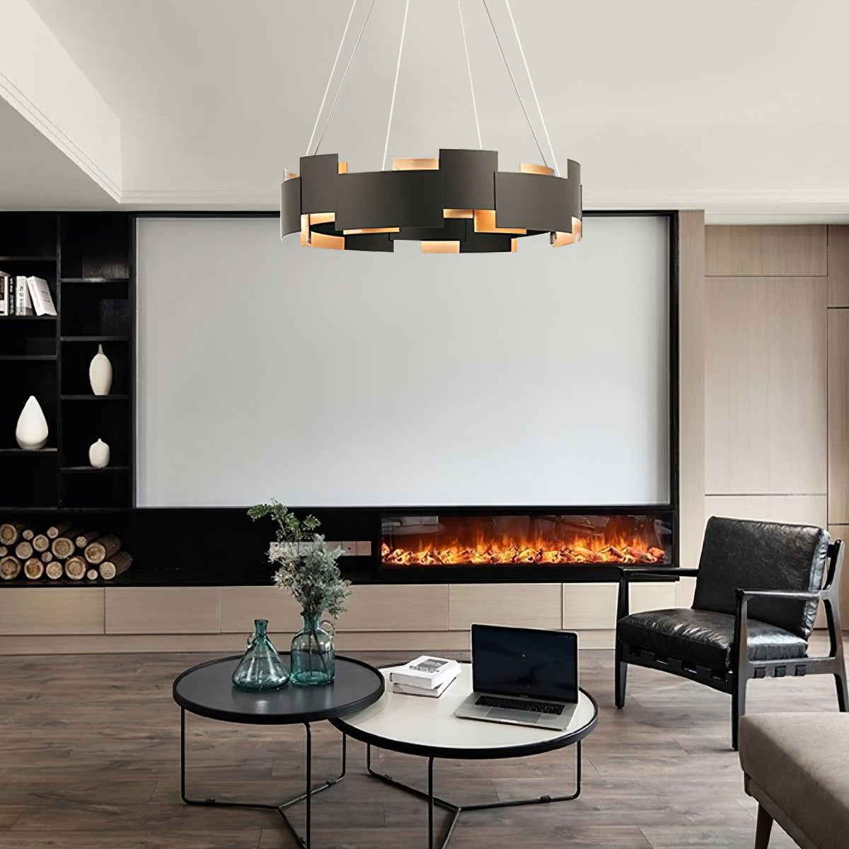 Orvane Metal Chandelier-Moonnatur