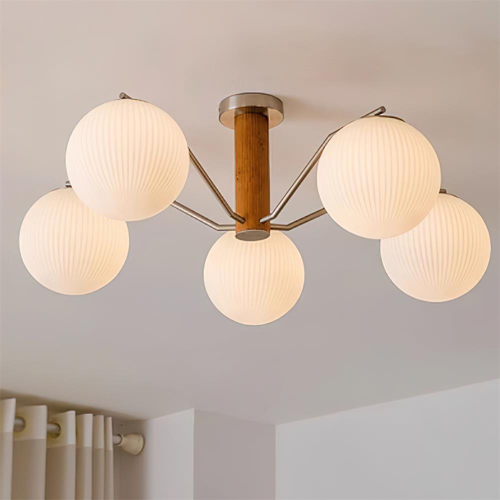 Wardencove Glass Ceiling Light-Moonnatur