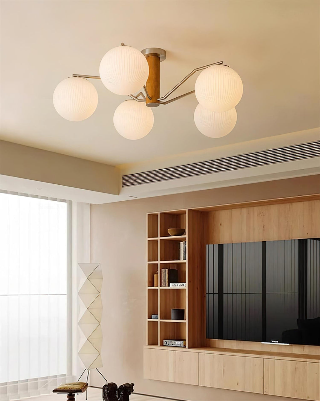 Wardencove Glass Ceiling Light-Moonnatur