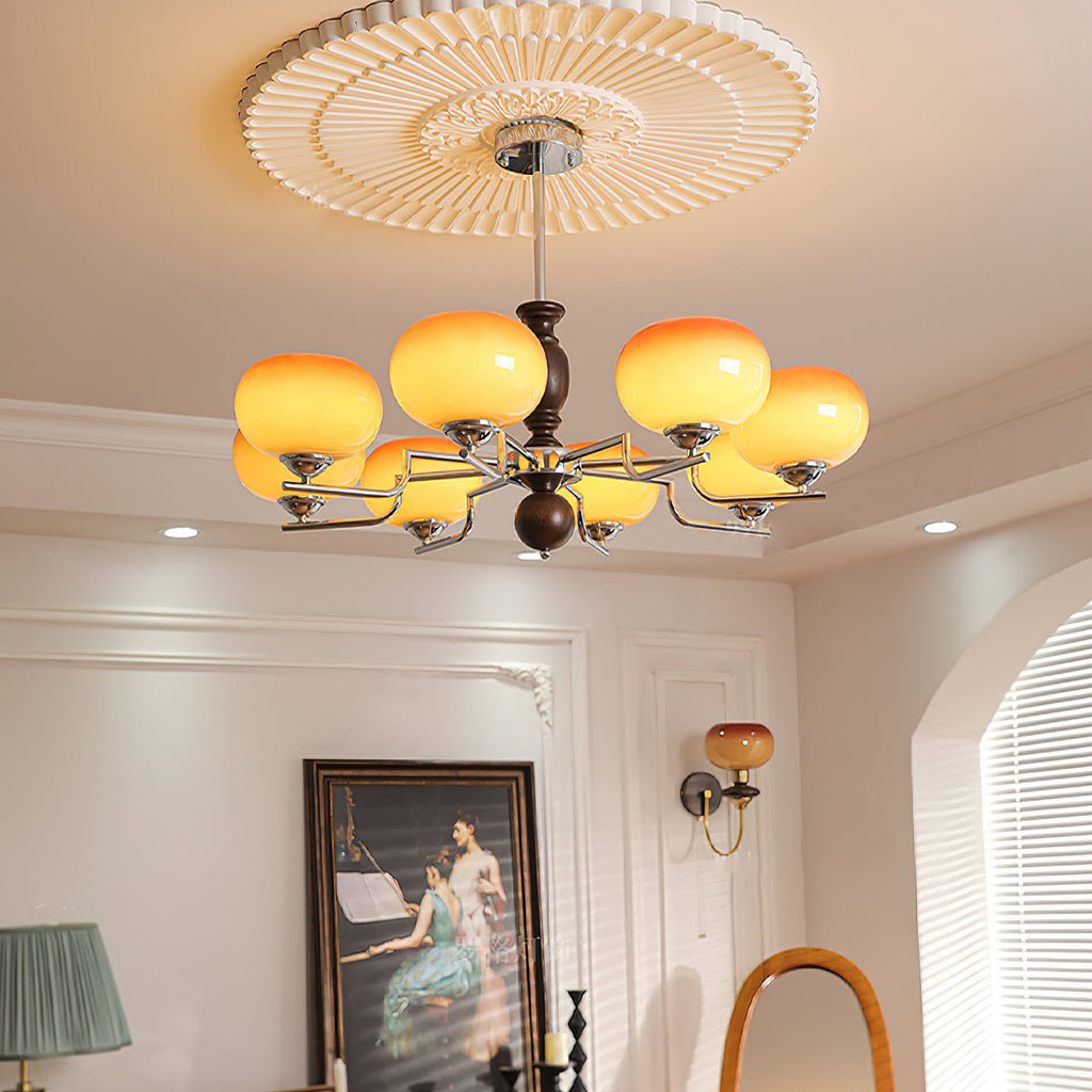 Alwynara Glass Chandelier-Moonnatur