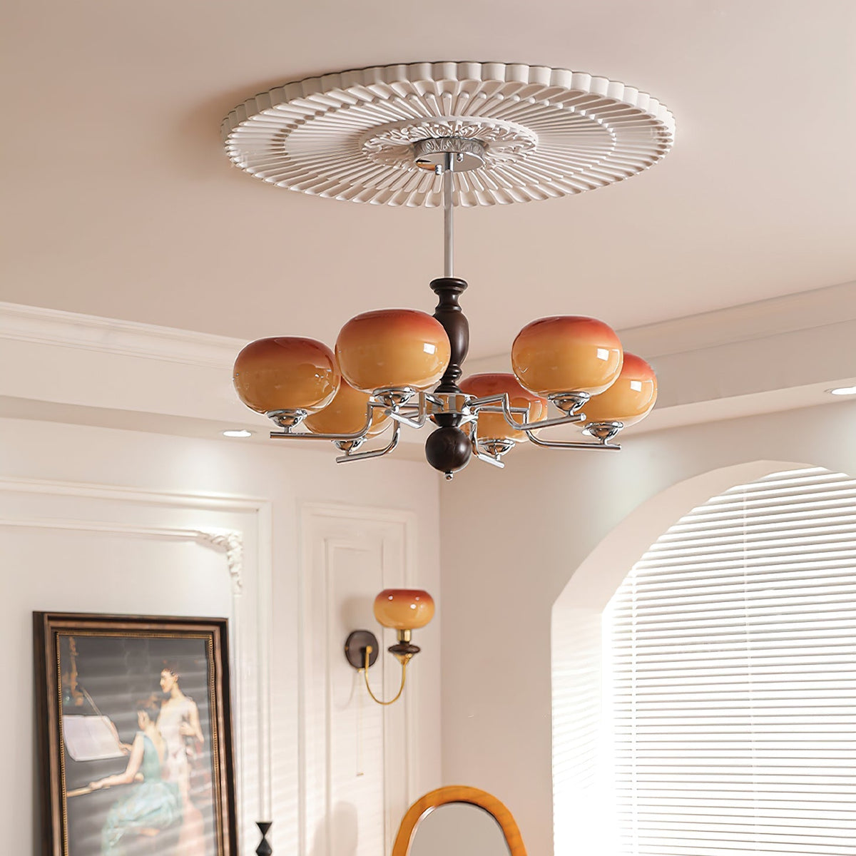 Alwynara Glass Chandelier-Moonnatur