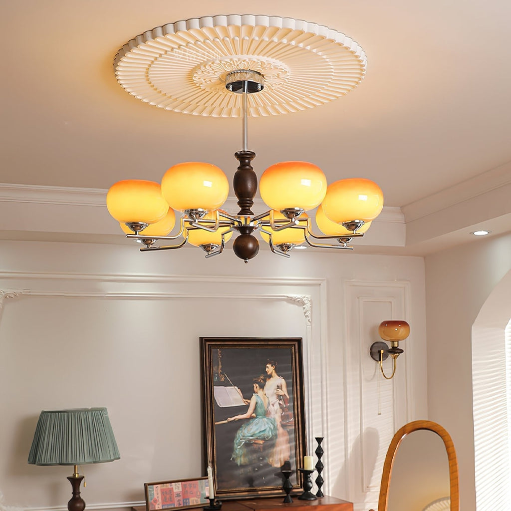 Alwynara Glass Chandelier-Moonnatur