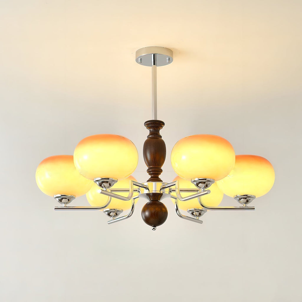 Alwynara Glass Chandelier-Moonnatur