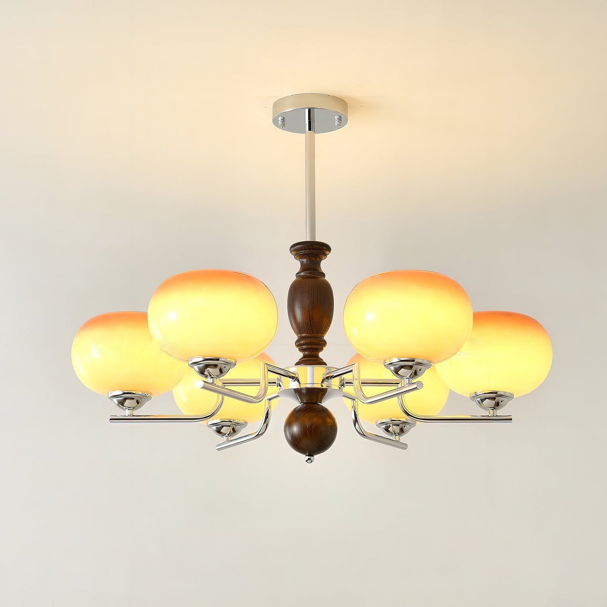 Alwynara Glass Chandelier-Moonnatur