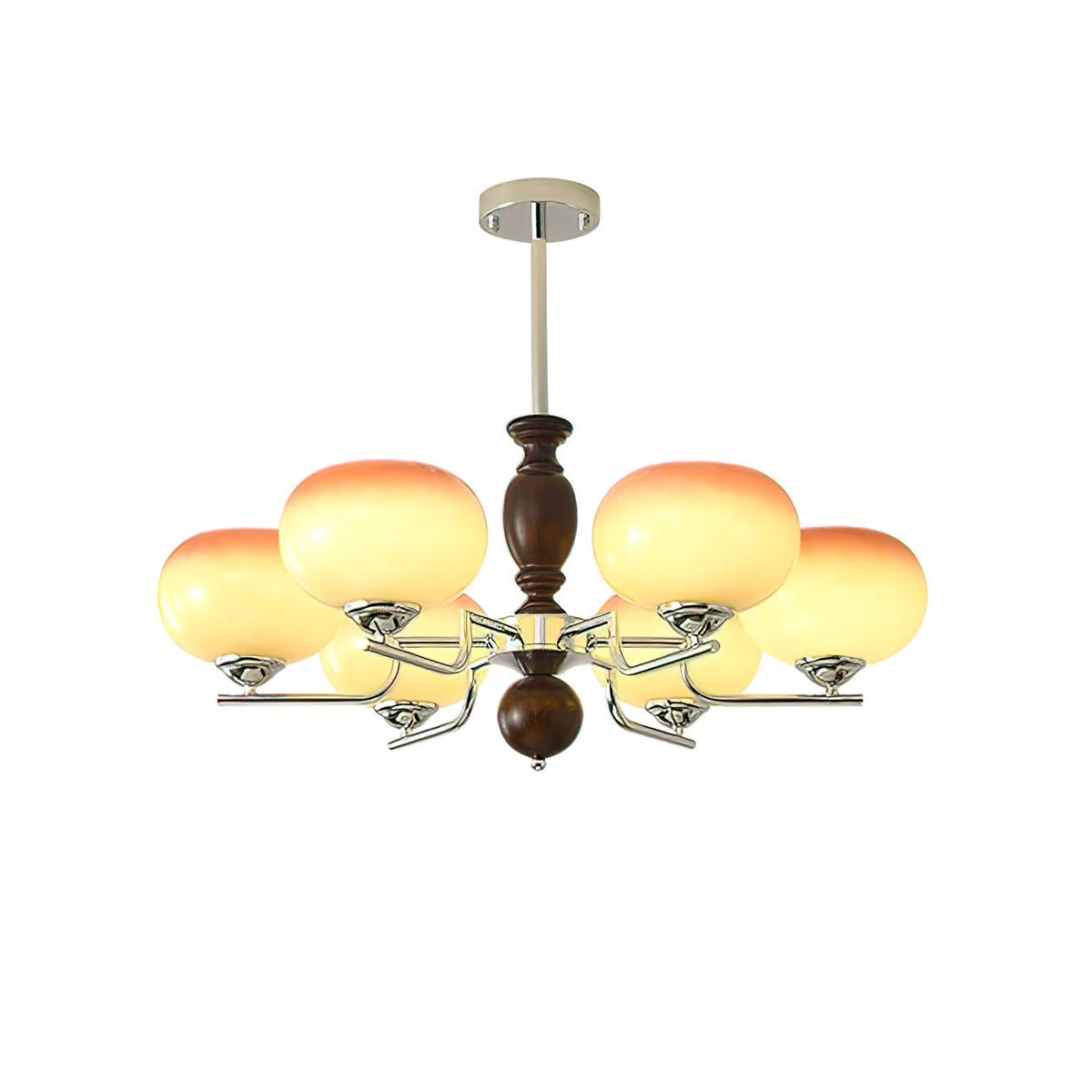 Alwynara Glass Chandelier-Moonnatur