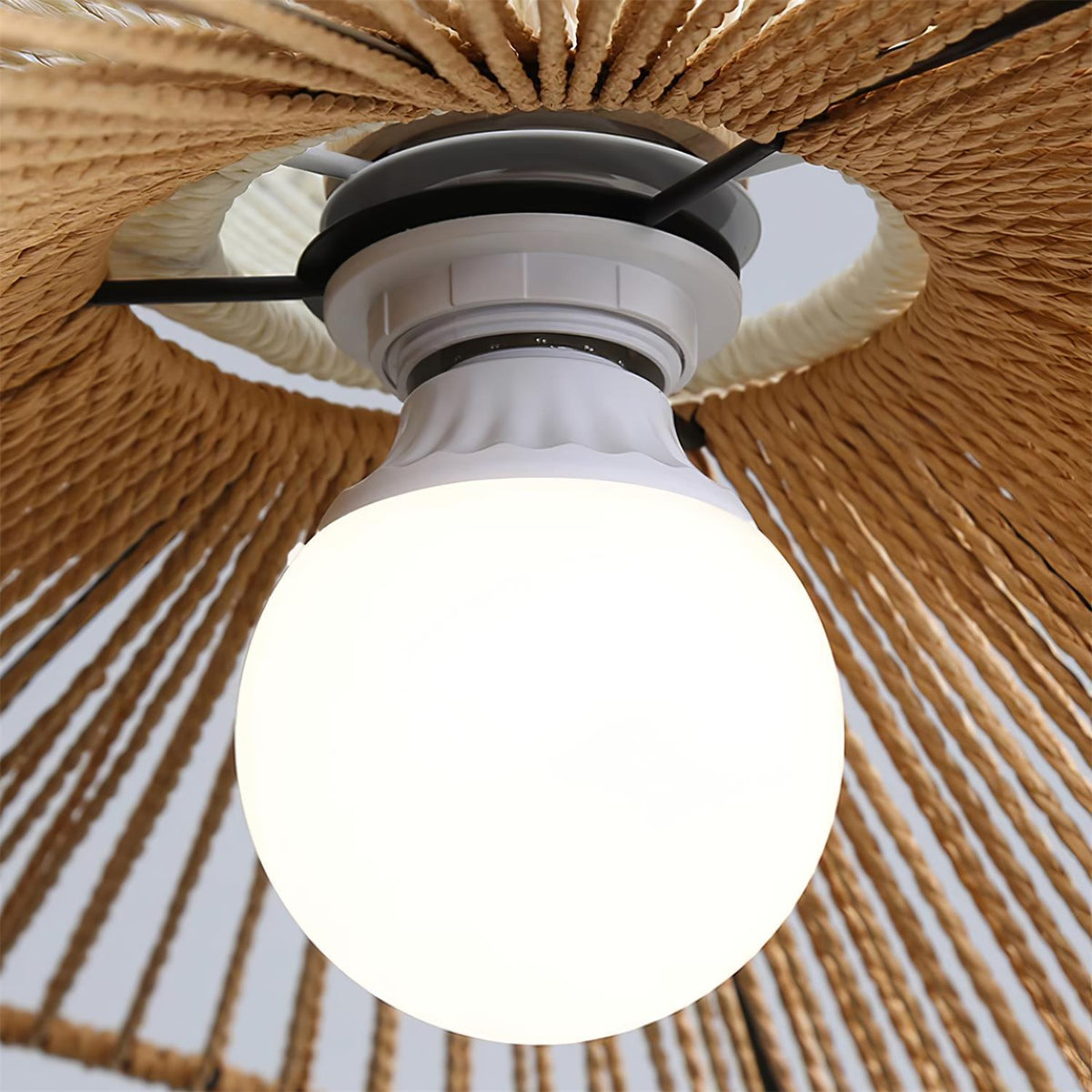 Savenenora Hemp Rope Pendant Light-Moonnatur