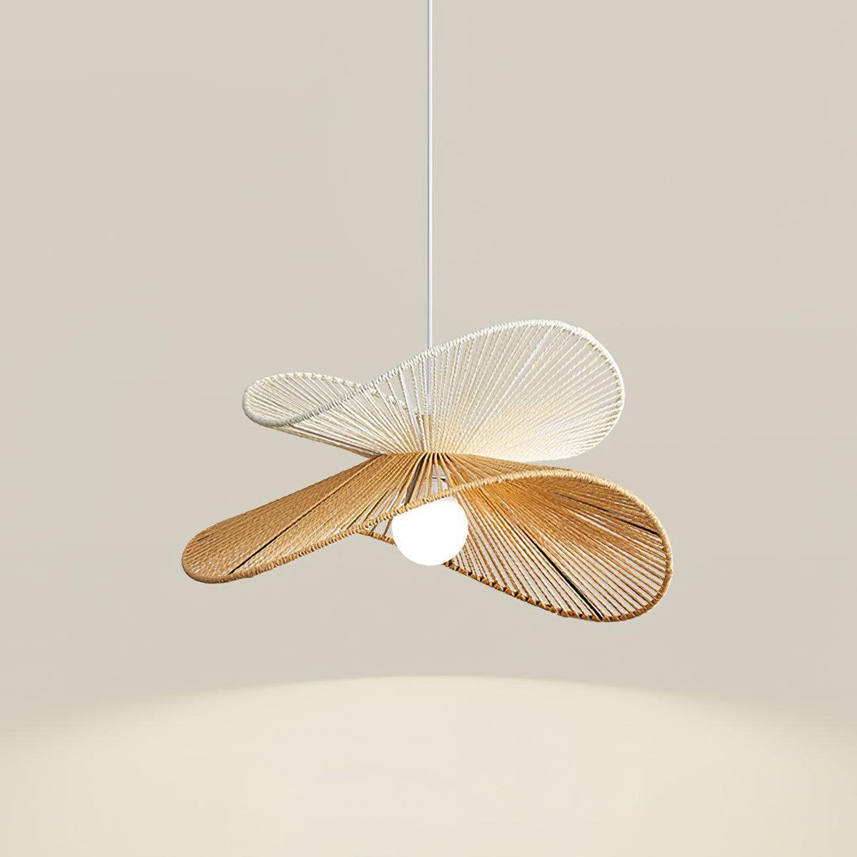 Savenenora Hemp Rope Pendant Light-Moonnatur