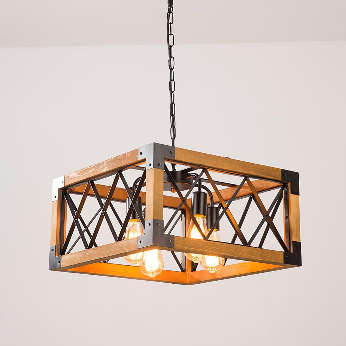 Silvenenna Wood Chandelier-Moonnatur