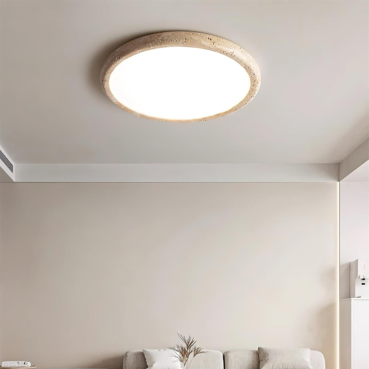 Casterina Travertine Ceiling Light-Moonnatur