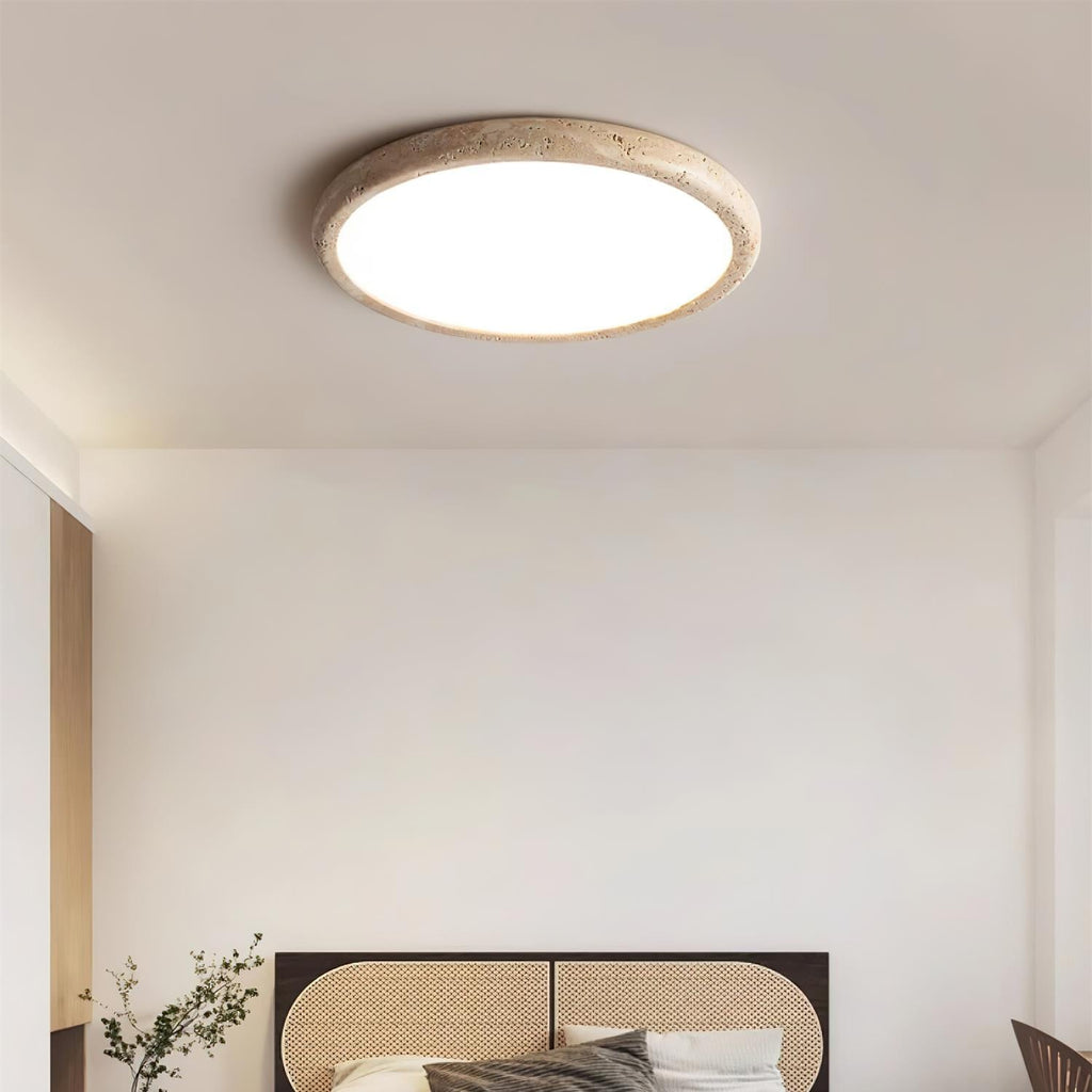 Casterina Travertine Ceiling Light-Moonnatur