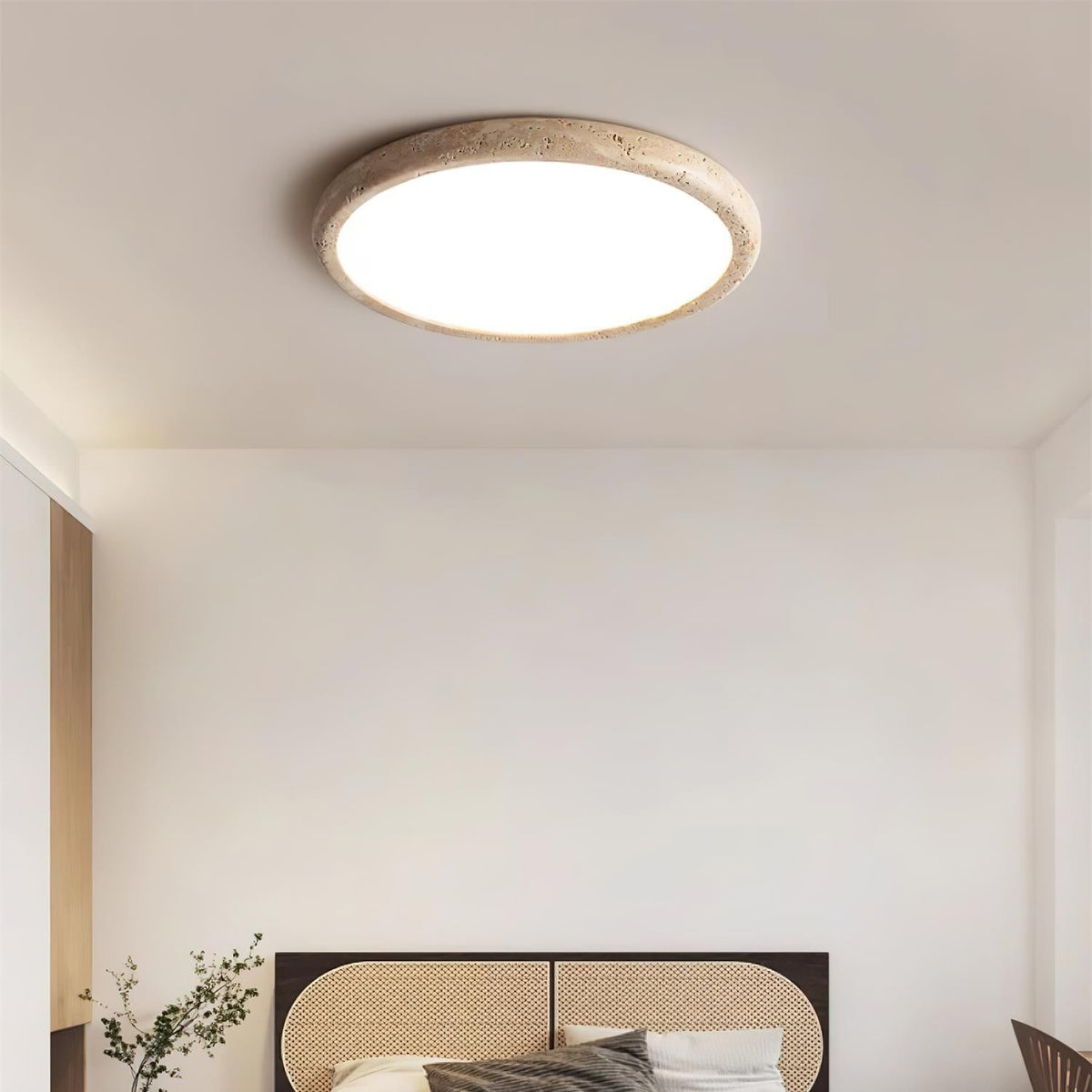 Casterina Travertine Ceiling Light-Moonnatur