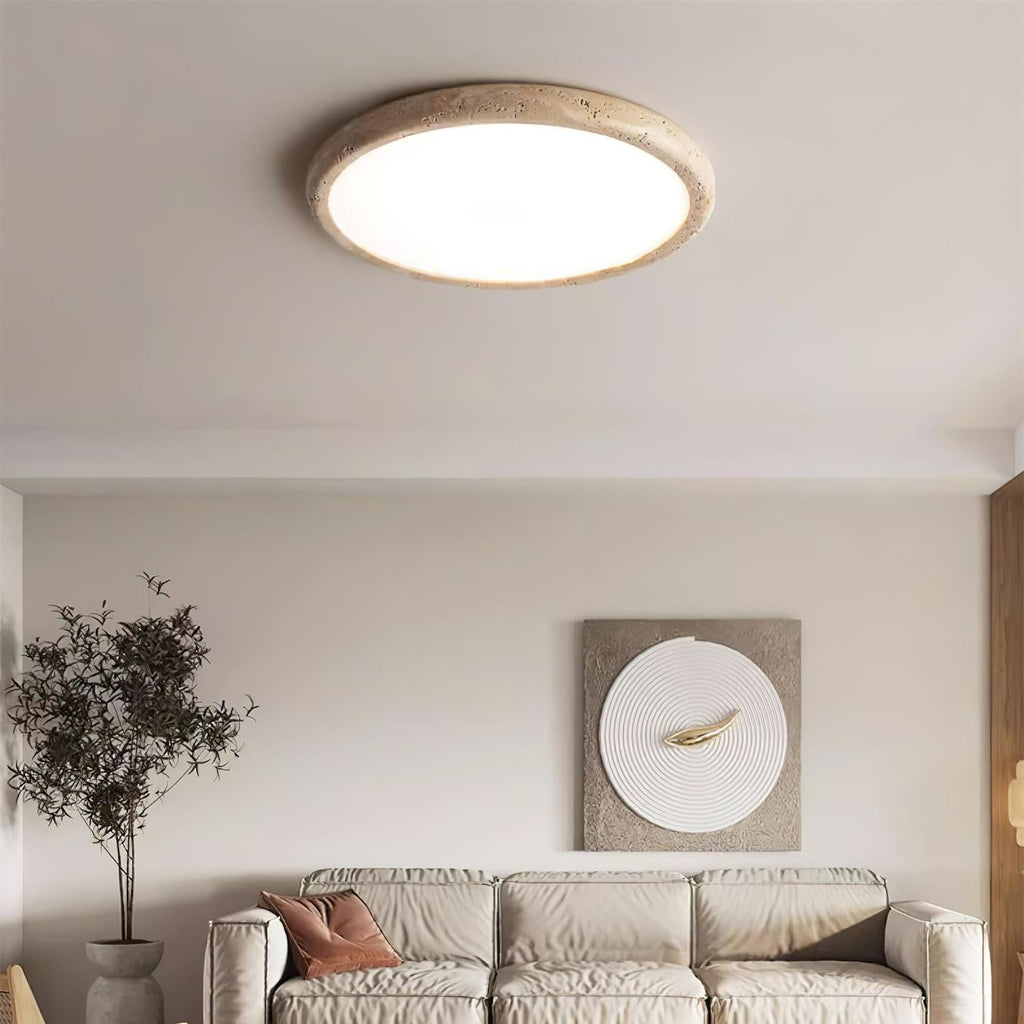 Casterina Travertine Ceiling Light-Moonnatur