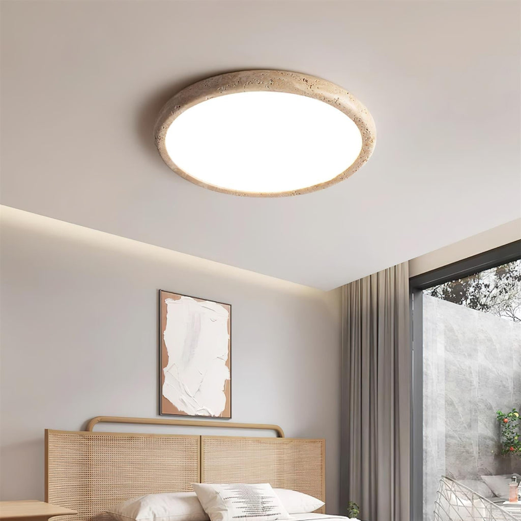 Casterina Travertine Ceiling Light-Moonnatur