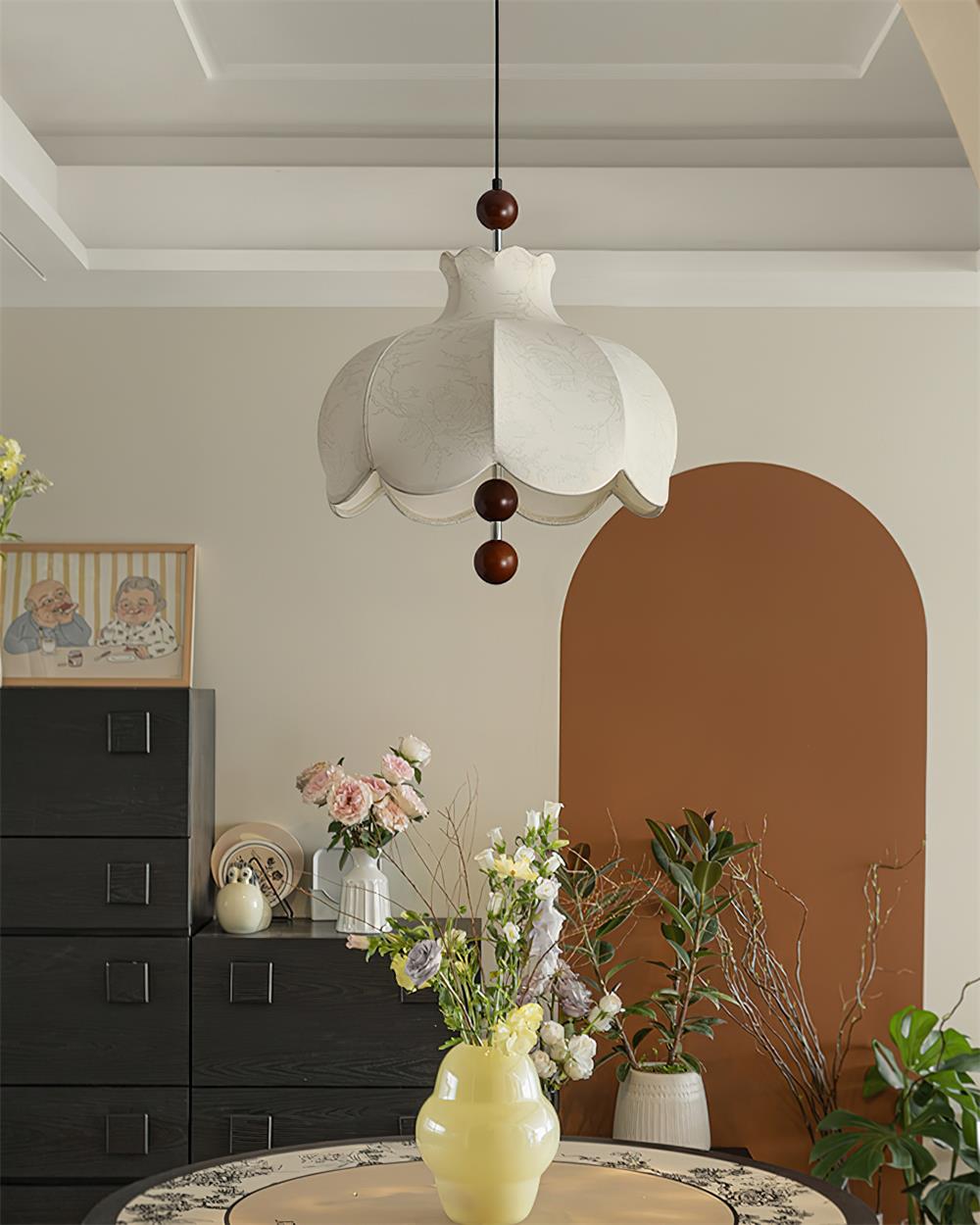 Urenford Fabric Pendant Light-Moonnatur