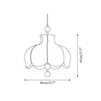 Urenford Fabric Pendant Light-Moonnatur