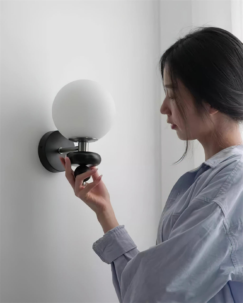 Erlenaelle Glass Wall Light-Moonnatur