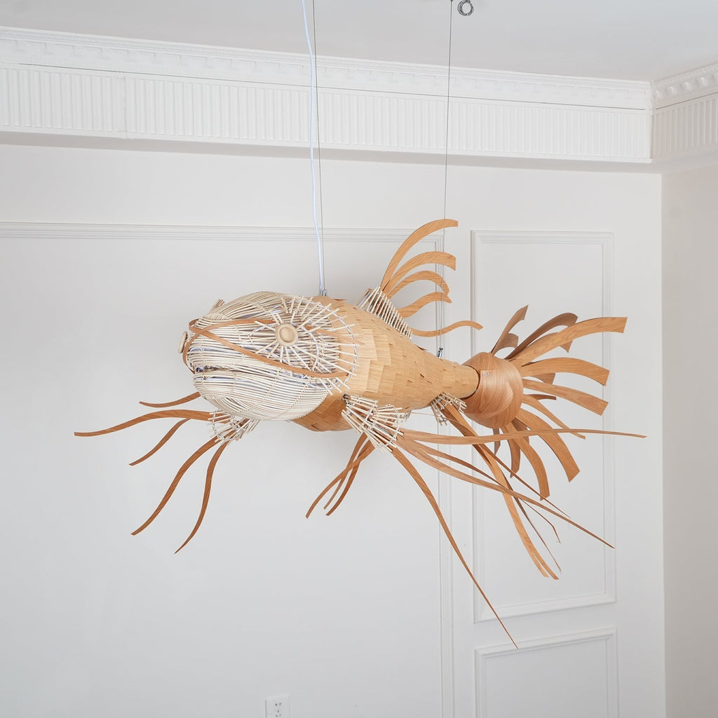 Helrenella Wood Chandelier-Moonnatur