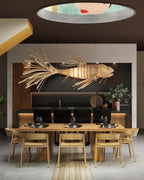Helrenella Wood Chandelier-Moonnatur