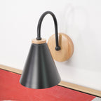 Laelenna Wood Wall Light-Moonnatur