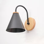 Laelenna Wood Wall Light-Moonnatur