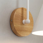 Laelenna Wood Wall Light-Moonnatur