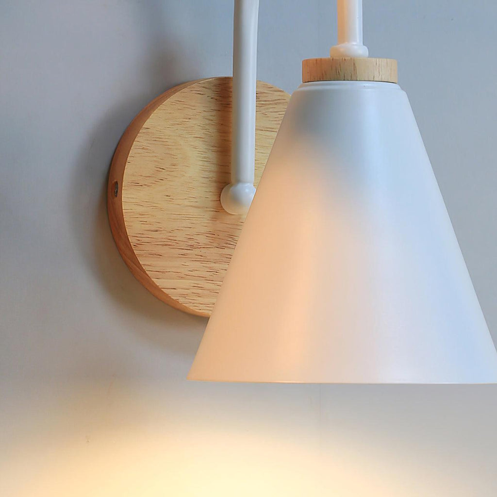Laelenna Wood Wall Light-Moonnatur