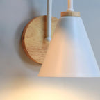 Laelenna Wood Wall Light-Moonnatur